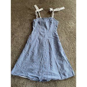 Impromptu women’s medium blue striped dress